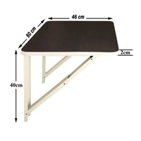 WUDORE Wall mounted folding Desk I Medium Wenge