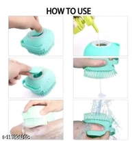 2-in-1 Pet Bathing Brush – With Built-in Shampoo Dispenser