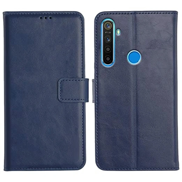 Realme 5/5s/5i Flip Cover  - Brown