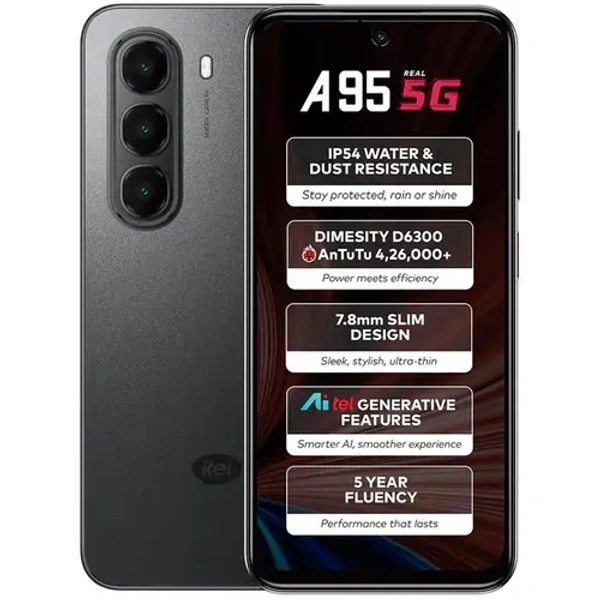 Itel ITEL A95 5G MOBILE PHONE  - Japanese Laurel, 8 GB, 128 GB