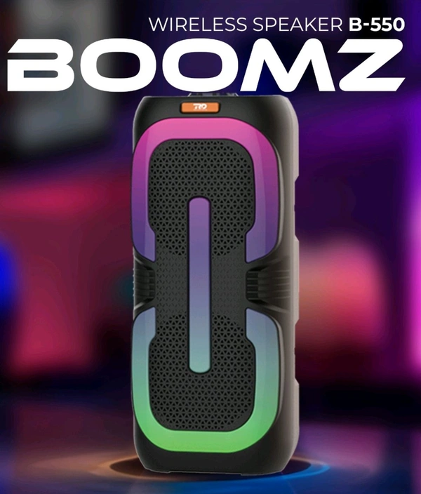 RD B-550 BOOMZ WIRELESS SPEAKER  - Black