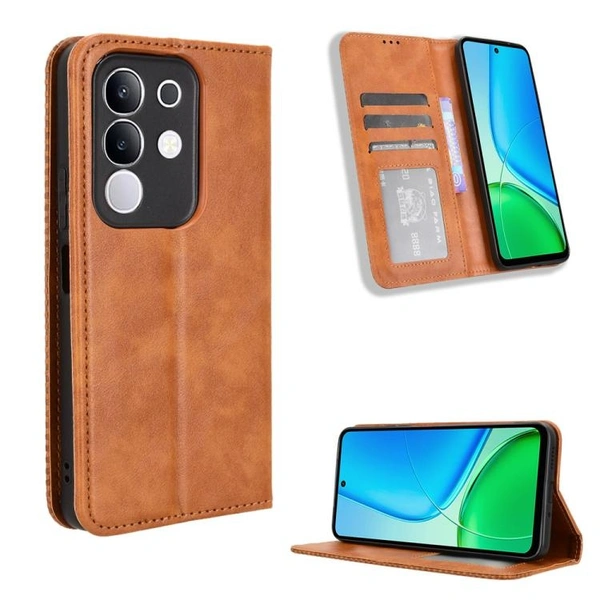 VIVO T4X FLIP COVER  - Brown
