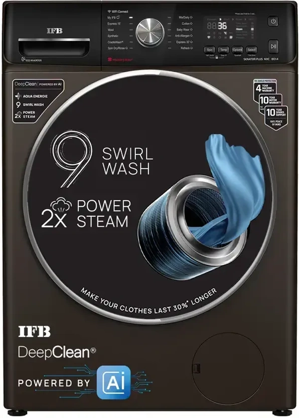 IFB DeepClean® 8 kg Front Load Washing Machine with Steam Refresh  IFB Senator Plus MXC 8014 SSL