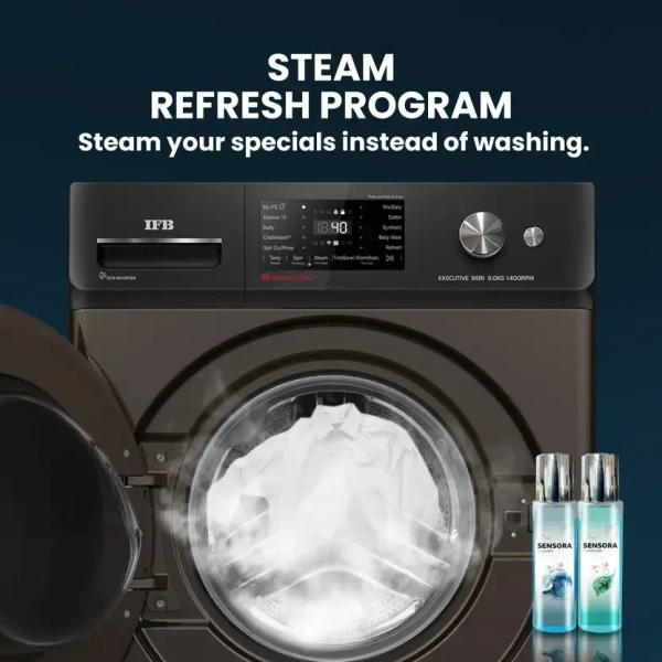 IFB DeepClean® 9 kg Front Load Washing Machine with Steam Refresh  IFB Executive MBN 9014K CMS
