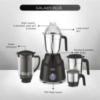 Preethi Galaxy Plus 750 W Mixer Grinder  (MG 250 | 4 Jars | Black) MG-250
