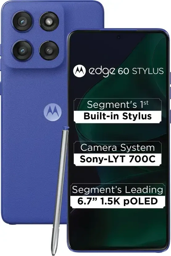 Motorola Edge 60 Stylus 5G (Pantone Surf The Web, 256 GB, 8 GB RAM)