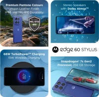 Motorola Edge 60 Stylus 5G (Pantone Surf The Web, 256 GB, 8 GB RAM)