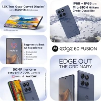 Motorola Edge 60 Fusion 5G (Pantone Slipstream, 8GB RAM, 256GB Storage)