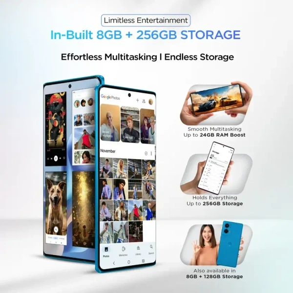 Motorola G96 5G (Cattleya Orchid, 8GB RAM, 256GB Storage)