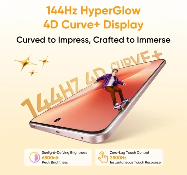 realme 15 5G (Flowing Silver, 12GB RAM, 256GB Storage) | 6.8" FHD+ LCD 120Hz | 50MP Triple AI Camera | 50MP Selfie | Dimensity 7300+ 5G | 7000mAh | 80W Fast Charging | Android 15 | Dual SIM