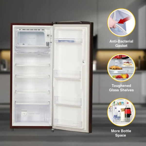 Whirlpool 192 L 3 Star Direct-Cool Single Door Refrigerator (215 Icemagic Pro ROY 3S Wine Peony  72885