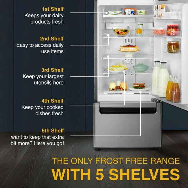 Protton 270L Frost Free Three-Door Refrigerator  21912