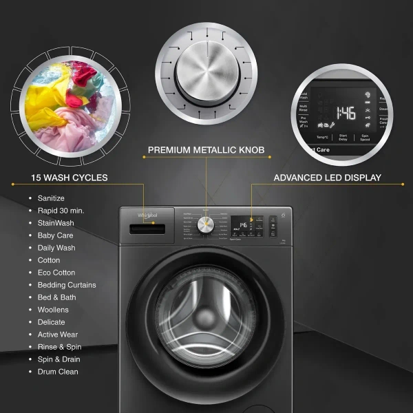 Xpert Care 8kg 5 Star Front Load Washing Machine with in-built Heater  33042