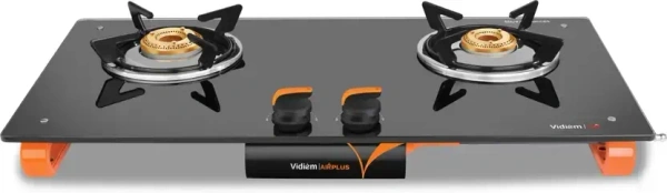 Vidiem Air Plus 2 Burner Glass Manual Hob  (2 Burners)