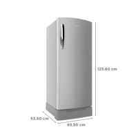 Whirlpool Icemagic Pro 192 Litres 3 Star Direct Cool Single Door Refrigerator with Stabilizer Free Operation (72568, Steel)