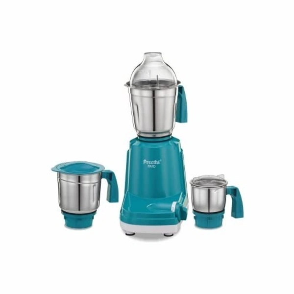 Preethi Trio mixer grinder 500 watt 3 Jars, transparent, Medium (Trio MG 158)  MG-158