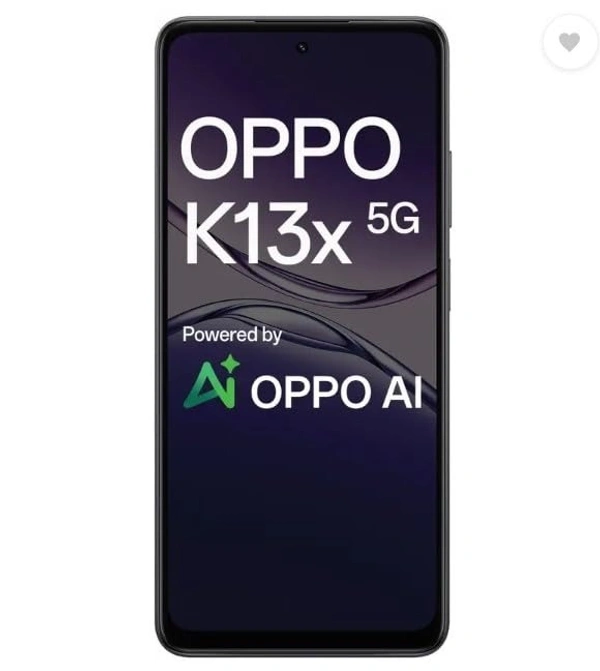 OPPO K13x 5G 6000mAh and 45W SUPERVOOC Charger & AI (Midnight Violet, 128 GB) (6 GB RAM)