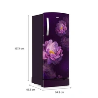 Icemagic Pro 192L 3 Star Single-Door Refrigerator with Base Drawer - Peony  72887