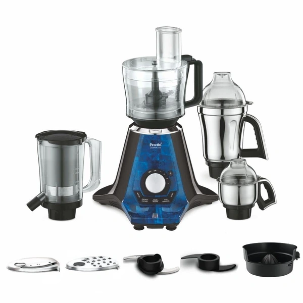 Preethi Zodiac 2.0 Mixer Grinder for Kitchen, 4 Jars 1000 Watt Mixie - 2 Stainless steel Jars, Super Extractor Juicer Jar & Master Chef Food Processor...   MG-255