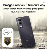 OPPO K13x 5G 6000mAh and 45W SUPERVOOC Charger & AI (Sunset Peach, 128 GB) (4 GB RAM)