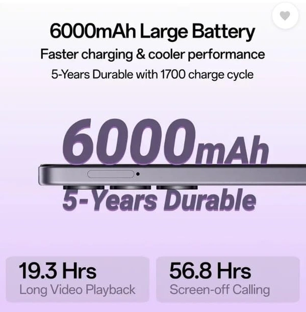 OPPO K13x 5G 6000mAh and 45W SUPERVOOC Charger & AI (Sunset Peach, 128 GB) (4 GB RAM)