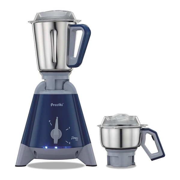  Preethi Xpro Duo MG 198 1300-Watt Mixer Grinder (Deep Blue), Medium MG-198