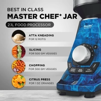 Preethi Zodiac 2.0 Mixer Grinder for Kitchen, 4 Jars 1000 Watt Mixie - 2 Stainless steel Jars, Super Extractor Juicer Jar & Master Chef Food Processor...   MG-255