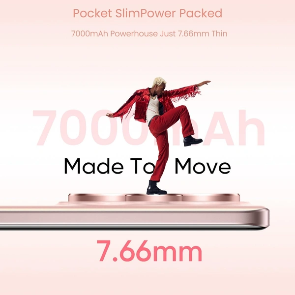 realme 15 5G Smartphone 8+256GB Pink,144Hz HyperGlow 4D Curve Display,7000mAh Battery,80W SuperVOOC,Dual 50MP 4K Cameras,Dimensity 7300+ Chipset,IP69