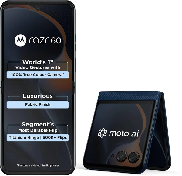 Motorola Razr 60 5G (Pantone Gibraltar Sea, 8GB RAM, 256GB Storage)