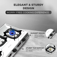 Preethi Glory Plus 3 Burner Gas stove  SSGS