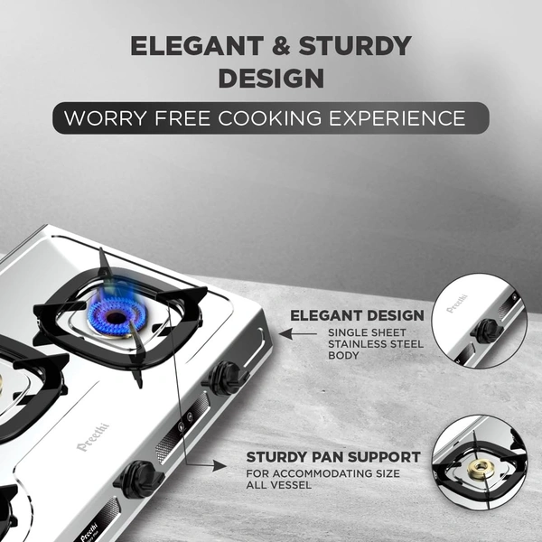 Preethi Glory Plus 3 Burner Gas stove  SSGS