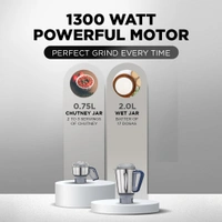  Preethi Xpro Duo MG 198 1300-Watt Mixer Grinder (Deep Blue), Medium MG-198