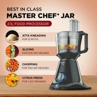 Preethi Zodiac MG-218 mixer grinder, 750 watt, Black/Light Grey, 5 jars - 3 In 1 insta fresh juicer Jar & Master chef food processor Jar, Vega W5 motor with 5yr Warranty & Lifelong Free Service MG-261