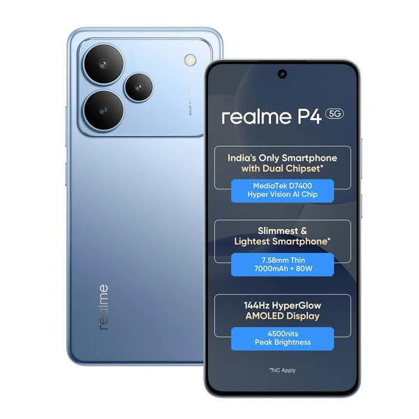 Realme P4 5G (Engine Blue, 128 GB)  (6 GB RAM)