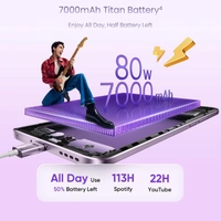 realme 15 Pro 5G Smartphone 8+256GB Purple,4K 60FPS,144Hz HyperGlow 4D Curve Display,7000mAh Battery,80W SuperVOOC, Camera Triple 50MP, Snapdragon 7 Gen 4, IP69