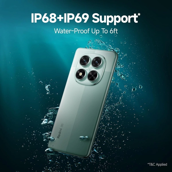 Redmi Note 14 Pro 5G Ivy Green 8GB RAM 256GB Storage|50 MP Sony Camera Setup|Corning Gorilla Glass Victus 2 | 1.5K 3D Curved AMOLED | Mediatek Dimensity 7300- Ultra