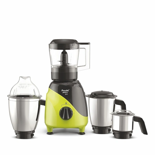 Preethi Peppy Pro Mixer Grinder for Kitchen| 750 Watts Mixie,4 Jars| 5 Yr Motor Warranty & Lifelong free service|Green/Black   MG-247