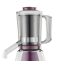 Preethi Taurus MGA 217 mixer grinder 750 Watt (White/Dark Violet), 4 Jars - 3 in 1 Insta fresh juicer Jar, Vega W5 motor with 5yr Warranty & Lifelong Free Service  MG-217