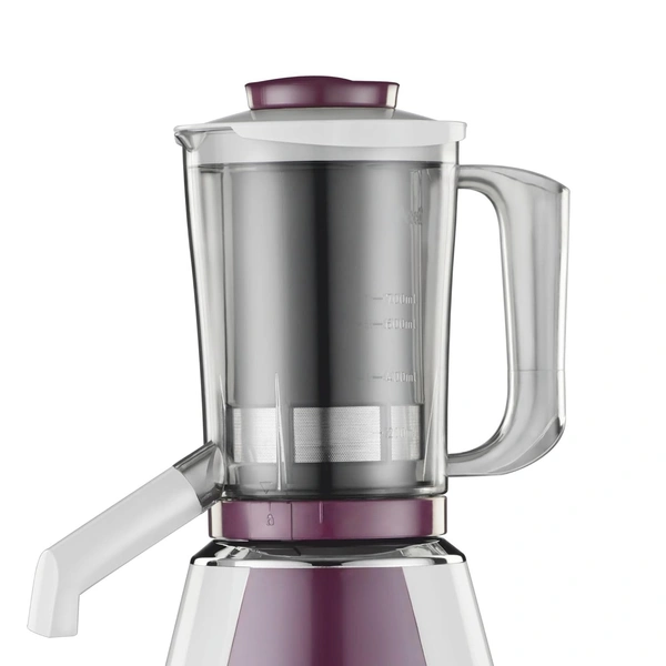 Preethi Taurus MGA 217 mixer grinder 750 Watt (White/Dark Violet), 4 Jars - 3 in 1 Insta fresh juicer Jar, Vega W5 motor with 5yr Warranty & Lifelong Free Service  MG-217