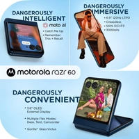 Motorola Razr 60 5G (Pantone Gibraltar Sea, 8GB RAM, 256GB Storage)