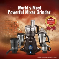 Preethi Zodiac MG-218 mixer grinder, 750 watt, Black/Light Grey, 5 jars - 3 In 1 insta fresh juicer Jar & Master chef food processor Jar, Vega W5 motor...  MG-218