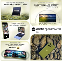 MOTOROLA Moto G86 Power 5G, 8GB Ram, 128GB Storage, Pantone Golden Cypress, Smartphone