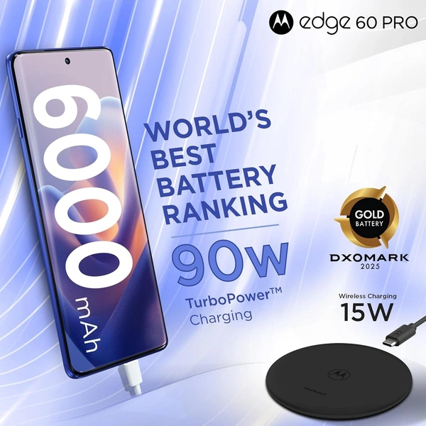 Motorola Edge 60 Pro 5G (Pantone Dazzling Blue, 12GB RAM, 256GB Storage)