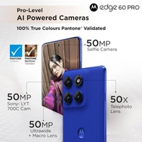 Motorola Edge 60 Pro 5G (Pantone Dazzling Blue, 12GB RAM, 256GB Storage)