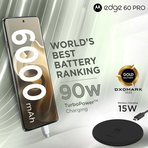 Motorola Edge 60 Pro 5G (Pantone Shadow, 8GB RAM, 256GB Storage)