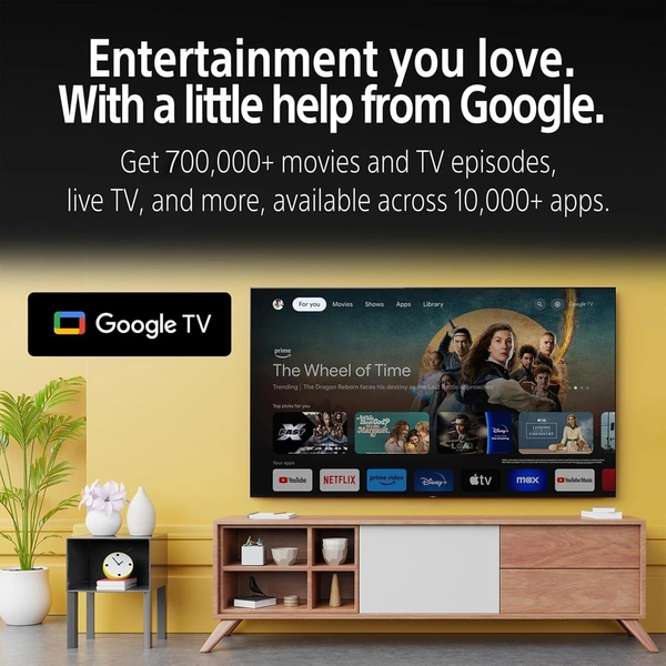  Sony BRAVIA 3 Series 215 cm (85 inches) 4K Utra HD AI Smart LED Google TV K-85S30 (Black)