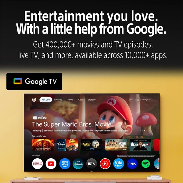 Sony 164 cm (65 inches) BRAVIA 5 Series 4K Ultra HD Smart Mini LED Google TV K-65XR55A