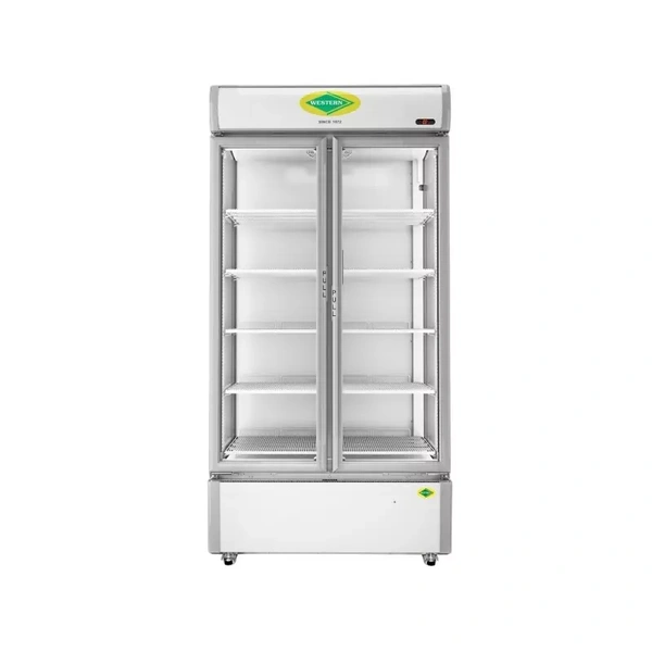 Western  Western 807 L Double Door Visi Cooler SRC950HC-GL 