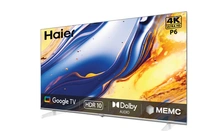 Haier 4K Ultra HD P6 Series 139cm(55) Smart Google TV -55P6GT (2025 Model)