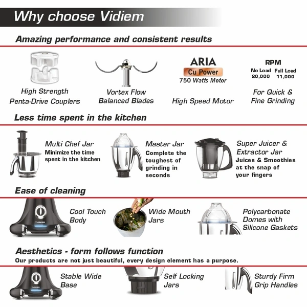 TUSKER 750W MIXER GRINDER
